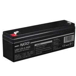 Μπαταρία μολύβδου NOD LAB 12V 2.4AH 14.4V-15V F5 < 0.72A ιδανική για UPS