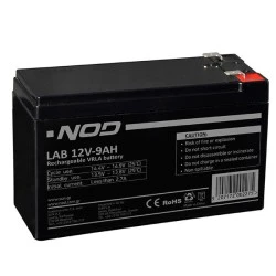 Μπαταρία μολύβδου NOD LAB 12V-9AH 151x64x93mm με χαμηλό βαθμό αυτοεκφόρτισης ιδανικό για UPS
