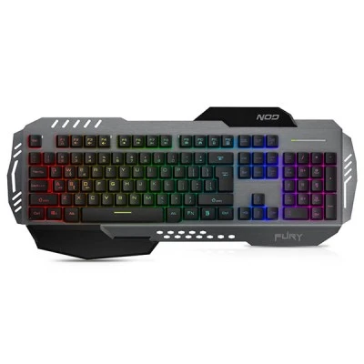 Ενσύρματο gaming πληκτρολόγιοNOD FURY με RGB LED οπίσθιο φωτισμό επιφάνεια από αλουμίνιο & palm rest