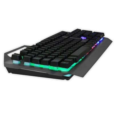 Ενσύρματο gaming πληκτρολόγιο NOD DEFENDER με RGB LED οπίσθιο φωτισμό και επιφάνεια από gun metal