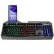 Ενσύρματο gaming πληκτρολόγιο NOD DEFENDER με RGB LED οπίσθιο φωτισμό και επιφάνεια από gun metal