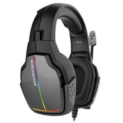 Gaming headset NOD SCREAMAGER με αναδιπλούμενο μικρόφωνο και rainbow RGB LED φωτισμό