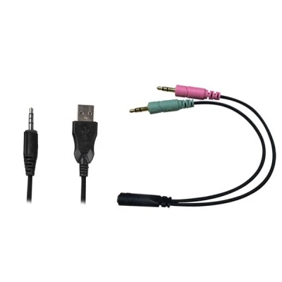 Gaming headset NOD SCREAMAGER με αναδιπλούμενο μικρόφωνο και rainbow RGB LED φωτισμό