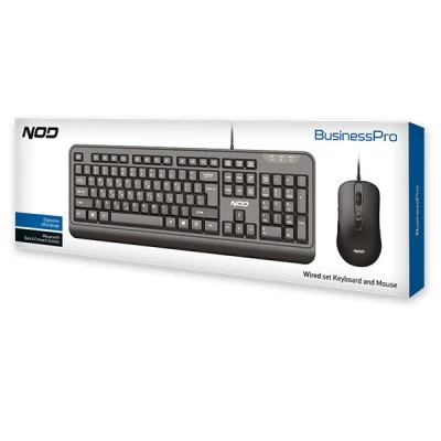 Σετ ενσύρματο πληκτρολόγιο και ποντίκι NOD BUSINESSPRO USB με εργονομικό σχεδιασμό