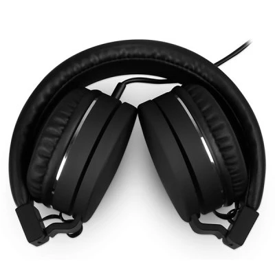 Ενσύρματα on-ear ακουστικά NOD LIVE με μικρόφωνο σε μαύρο χρώμα