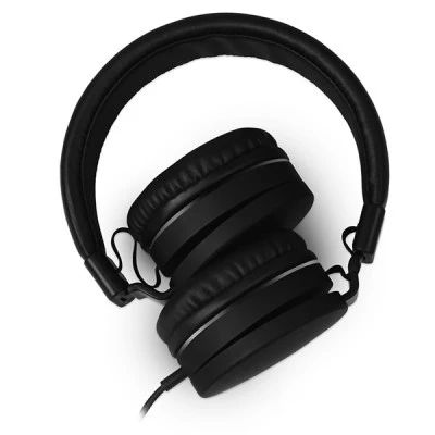 Ενσύρματα on-ear ακουστικά NOD LIVE με μικρόφωνο σε μαύρο χρώμα