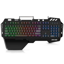 Ενσύρματο gaming πληκτρολόγιο NOD ZERO DARK US με RGB LED οπίσθιο φωτισμό & επιφάνεια από αλουμίνιο