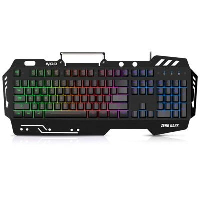 Ενσύρματο gaming πληκτρολόγιο NOD ZERO DARK US με RGB LED οπίσθιο φωτισμό & επιφάνεια από αλουμίνιο