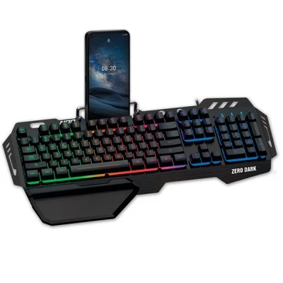 Ενσύρματο gaming πληκτρολόγιο NOD ZERO DARK US με RGB LED οπίσθιο φωτισμό & επιφάνεια από αλουμίνιο