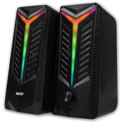 Στερεοφωνικά ηχεία RGB 2.0 16W με ρυθμιζόμενη ένταση ήχου & ενσωματωμένο volume control