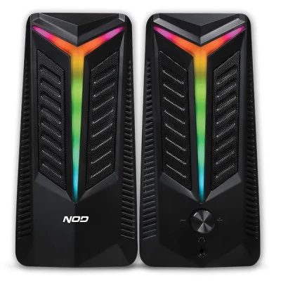 Στερεοφωνικά ηχεία RGB 2.0 16W με ρυθμιζόμενη ένταση ήχου & ενσωματωμένο volume control