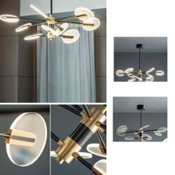 Φωτιστικό Led κρεμαστό 42W με δυνατότητα επιλογής χρώματος φωτισμού 3150lm διάρκειας 25000h