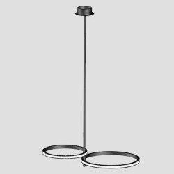Κρεμαστό φωτιστικό Led 600x360x250 30W θερμό φως 3000k 1300lm 200° 20000h