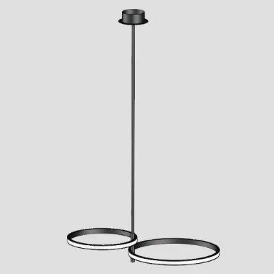 Κρεμαστό φωτιστικό Led 600x360x250 30W θερμό φως 3000k 1300lm 200° 20000h