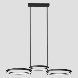 Φωτιστικό κρεμαστό Led 34W θερμό φως 3000k 1550lm 200° 700x280x250 20000h