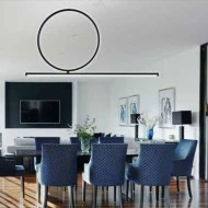 Φωτιστικό κρεμαστό Led 32W θερμό φως 3000k 2720lm δέσμης 110° λευκό/μαύρο 25000h Φωτιστικό κρεμαστό Led 32W θερμό φως 3000k 2720lm δέσμης 110° λευκό/μαύρο 25000h
