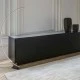 Φωτιστικό μεταλλικό LED 45W θερμό χρώμα φωτός 3000K 4500lm 6300x1950mm ΜΑΥΡΟ ARTE ILLUMINA MEDIA LUNA