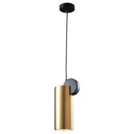 Κρεμαστό Led φωτιστικό 6W 220V Φ11x31 θερμό φως 3000k 450lm 110° μαύρο/χρυσό 25000h