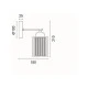 Φωτιστικό τοίχου με ντουί 1xE27 max 60W 180x100x210mm μεταλλικό με γυαλί χρυσό σαμπανιζέ χρώμα ARTE ILLUMINA MADISSON