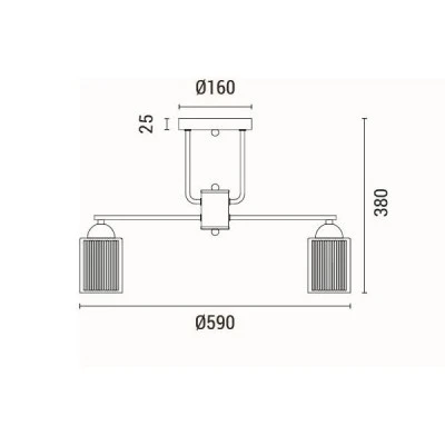Φωτιστικό κρεμαστό με ντουί 3xE27 max 60W Φ59cm χρυσό σαμπανιζέ χρώμα ARTE ILLUMINA MADISSON