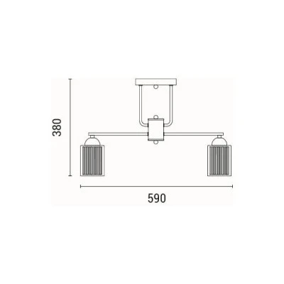 Φωτιστικό κρεμαστό πεντάφωτο ντουί E27 max 60W  Φ590mm χρυσό σαμπανιζέ ARTE ILLUMINA MADISSON