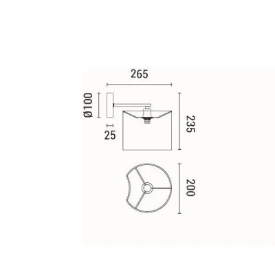 Απλίκα τοίχου υφασμάτινη με ντουί 1xE14 max 15W 265x200x235mm λευκό χρώμα ARTE ILLUMINA CLOUD Απλίκα τοίχου υφασμάτινη με ντουί 1xE14 max 15W 265x200x235mm λευκό χρώμα ARTE ILLUMINA CLOUD