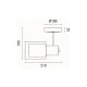 Απλίκα τοίχου με ντουί 1xE14 max 15W 180x100x210mm γυαλί - αλουμίνιου μαύρο - χάλκινο  ARTE ILLUMINA SILENCE