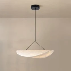 Φωτιστικό Κρεμαστό Tyvek Arte Illumina Nefi Μονόφωτο LED 12W 540Lm 3000K Φ500mm Λευκό