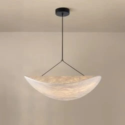 Φωτιστικό Κρεμαστό Tyvek Arte Illumina Nefi Μονόφωτο LED 15W 840Lm 3000K Φ600mm Λευκό