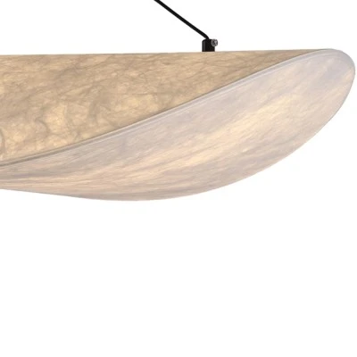 Φωτιστικό Κρεμαστό Tyvek Arte Illumina Nefi Μονόφωτο LED 15W 840Lm 3000K Φ600mm Λευκό