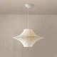 Φωτιστικό Κρεμαστό Tyvek & Μέταλλο Arte Illumina Avira Μονόφωτο 2xE27 Max 15W Φ500x350mm Λευκό