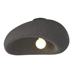 Πλαφονιέρα Οροφής Arte Illumina Teral Φ50cm E27 15W Μαύρη