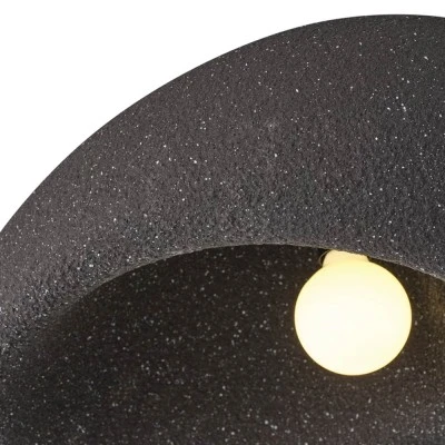 Πλαφονιέρα Οροφής Arte Illumina Teral Φ50cm E27 15W Μαύρη