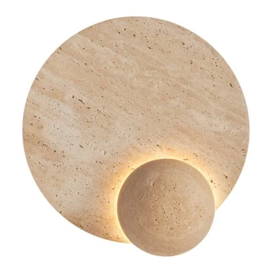 Απλίκα Τοίχου Τραβερτίνα-Γυαλί Arte Illumina Lito LED 5W 600Lm 3000K 230x60x280mm Απλίκα Τοίχου Τραβερτίνα-Γυαλί Arte Illumina Lito LED 5W 600Lm 3000K 230x60x280mm