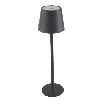 Πορτατίφ Αφής Επαναφορτιζόμενο Arte Illumina Chroma LED 3W 286lm 3CCT (2700-4000-6500K) IP44 Φ110x350mm Μαύρο 