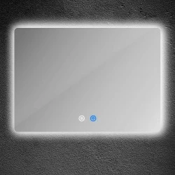  Καθρέπτης Μπάνιου Arte Illumina Nivra Ορθογώνιος LED Touch Dimmable 18W 1440lm 3CCT (3000-4000-6000K) 800x600mm Anti-Fog 