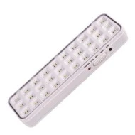 Φωτιστικό ασφαλείας 30  LED SMD 2W IP20 6000K-7500K ψυχρό φως με μπαταρία λιθίου 1200mAh