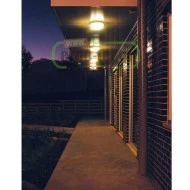 Led απλίκα λευκή στρόγγυλη Φ270x93 24W ενδιάμεσο φως 4000k 1800lm δέσμης 110° στεγανή IP65