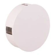 Απλίκα τοίχου στρόγγυλη λευκή led 3x4W Φ140x45 θερμό φως 3000k 230V 720lm IP44 50000h