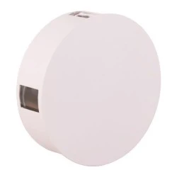 Απλίκα τοίχου στρόγγυλη λευκή led 3x4W Φ140x45 θερμό φως 3000k 230V 720lm IP44 50000h