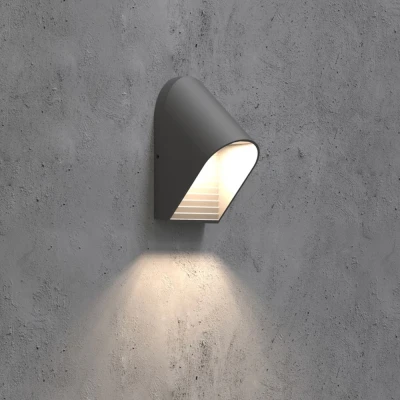 Απλίκα τοίχου αλουμινίου 5W 150Lm 3000K 145x70x95mm IP54 μαύρη ARTE ILLUMINA