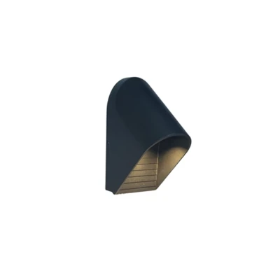 Απλίκα τοίχου αλουμινίου 5W 150Lm 3000K 145x70x95mm IP54 μαύρη ARTE ILLUMINA