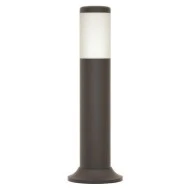 Κολωνάκι δαπέδου στρόγγυλο μαύρο με ντουί E27 Φ91x160x700mm εξωτερικού χώρου στεγανό IP54