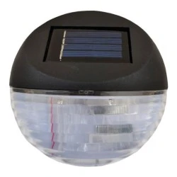 Απλίκα με ηλιακό panel Φ112x40mm θερμό φως 3000k δέσμης 120° διάρκειας 12000h IP44