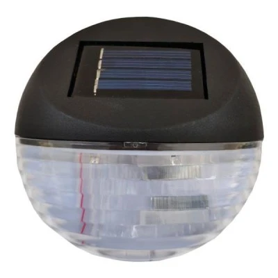 Απλίκα με ηλιακό panel Φ112x40mm θερμό φως 3000k δέσμης 120° διάρκειας 12000h IP44