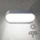 Απλίκα οβαλ ARTE ILLUMINA με ηλιακό panel και ανιχνευτή κίνησης 5W 500lm θερμό φως 3000Κ στεγανότητας IP55  