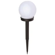 Καρφωτό ηλιακό φωτιστικό κήπου μπάλα Φ100x335mm ενδιάμεσο φως 4000k 120° 12000h στεγανότητας IP44 