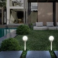 Ηλιακό φωτιστικό κήπου καρφωτό Φ80x385mm χρωματιστό RGB 120° IP44 διάρκειας 12000h