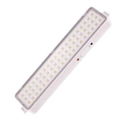 Φωτιστικό ασφαλείας 60  LED SMD 4W IP20 6000K-7500K ψυχρό φως με μπαταρία λιθίου 1500mAh