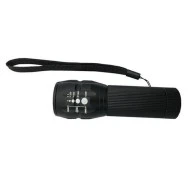 LED φακός μπαταρίας χειρός αλουμινίου 150lm 3W με zoom 34.6x112mm